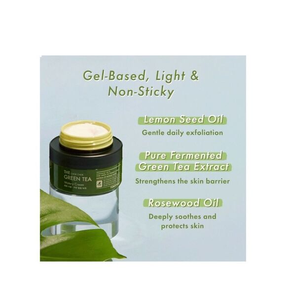 $5 🌙 TONYMOLY TONY MOLY The Chok Chok Green Tea Watery Cream Moisturizer… - Picture 4 of 5